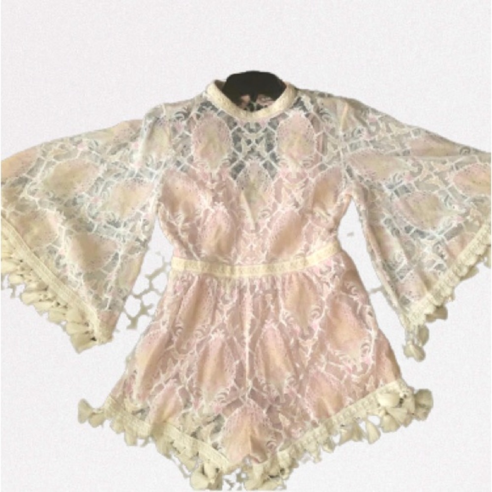Luxe Apothetique Lace Tassel Romper 🆕